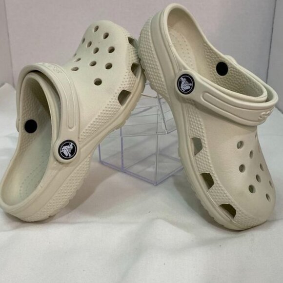 Crocs Classic Clog Kids Size 13 White Bone Slip-On Foam Sandals - Picture 9 of 9